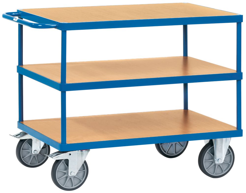 Produktbild FETRA Tischwagen Transportwagen 2421 500kg 3 Böden 1000x600mm