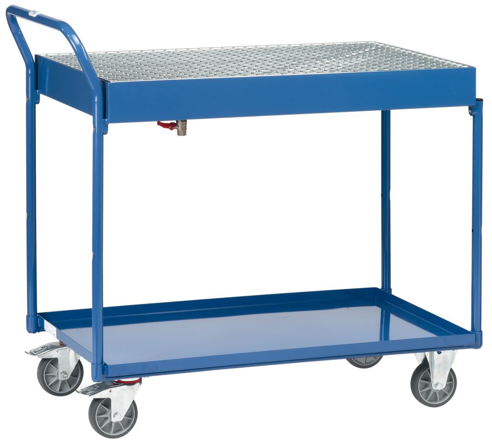 Produktbild FETRA Tischwagen Transportwagen 2722 250kg 2 Wannen 1000x600mm bild 1