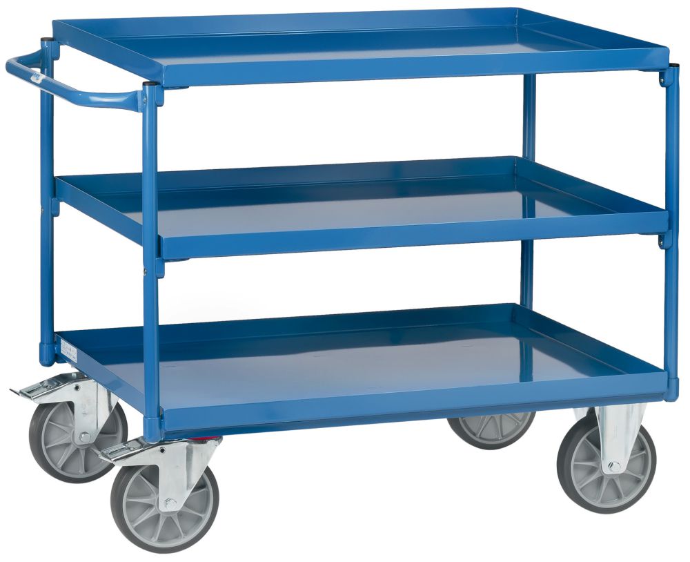 Produktbild FETRA Tischwagen Transportwagen 4832 400kg 3 Wannen 1000x700mm
