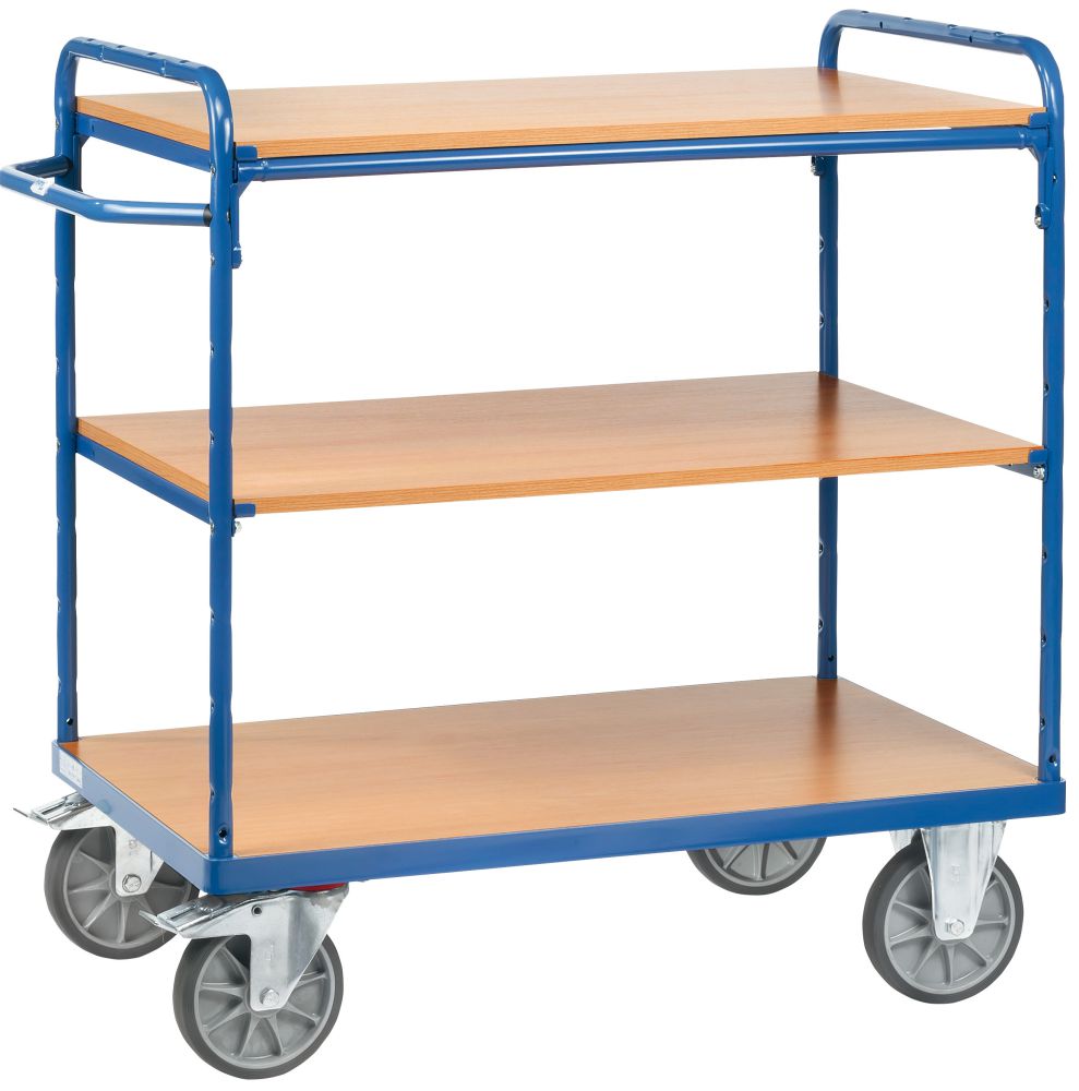 Produktbild FETRA Etagenwagen Transportwagen 8101 500kg 3 Böden 1000x600mm