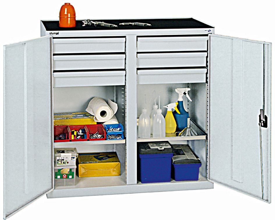 Produktbild Stumpf Materialschrank 2000 1000x1000x500 gr/bl 2FB bild 1