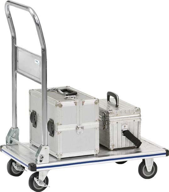 Produktbild FETRA Alu Plattformwagen Transportwagen 3120 Klappbügel 740x480 mm bild 3