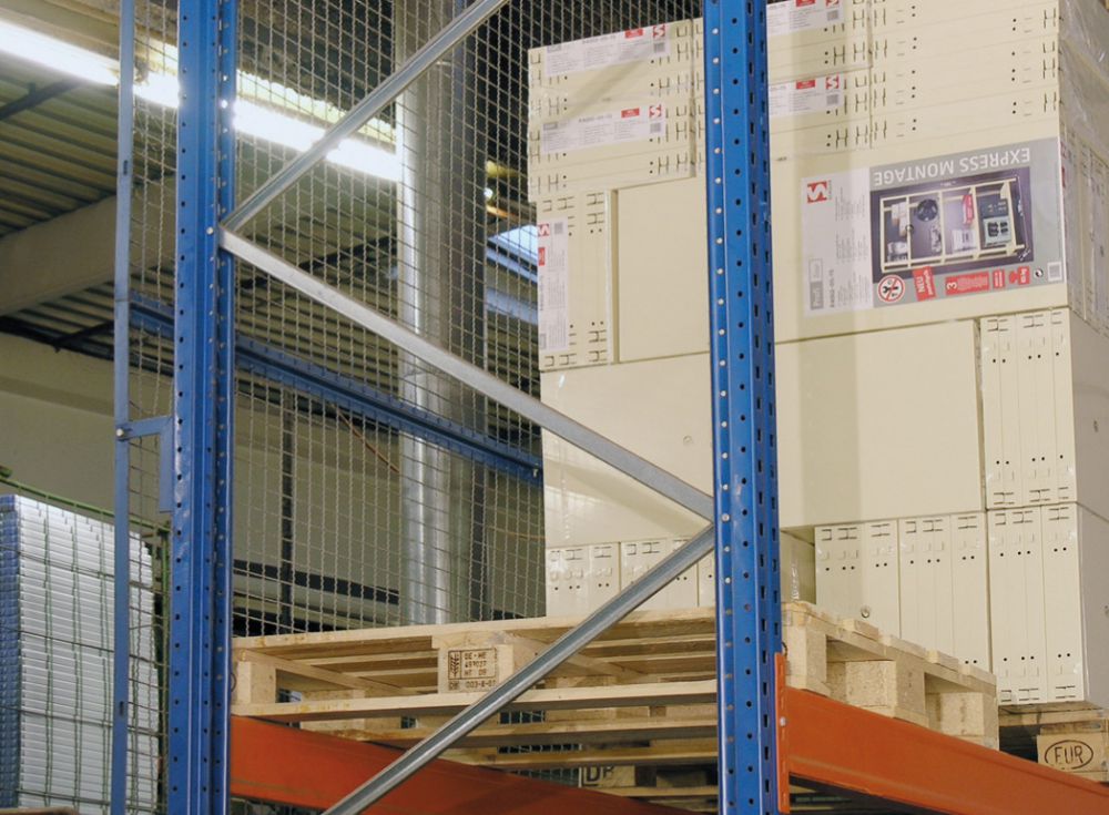 Produktbild SCHULTE Gitterrückwand blau/verz.2700x1000mm