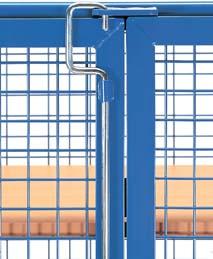 Produktbild FETRA Kastenwagen Transportwagen 4393 1200x780mm Gitter Stange bild 3