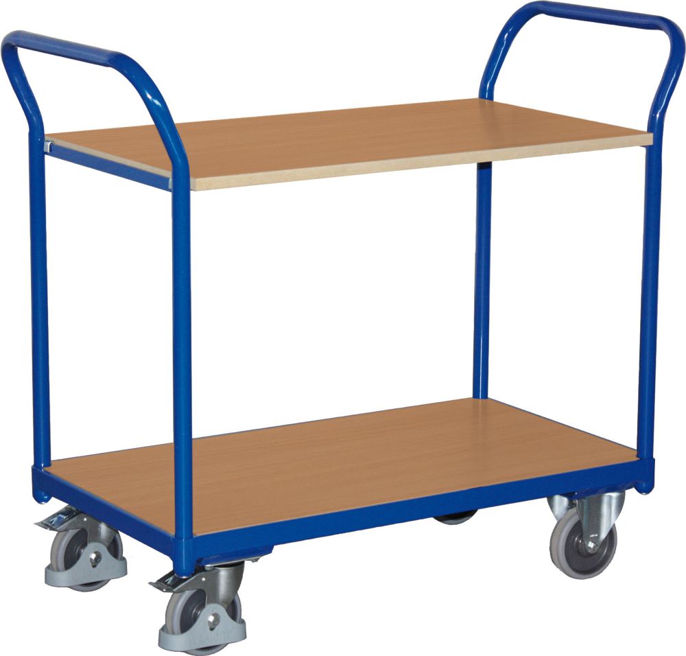 Produktbild Variofit Tischwagen 200 kg 1000x600 mm 2 Böden bild 1