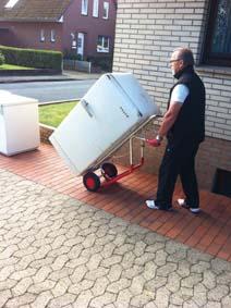 Produktbild Variofit Alukarre 200 kg H 1300 mmLufträder 260x85 mm bild 3