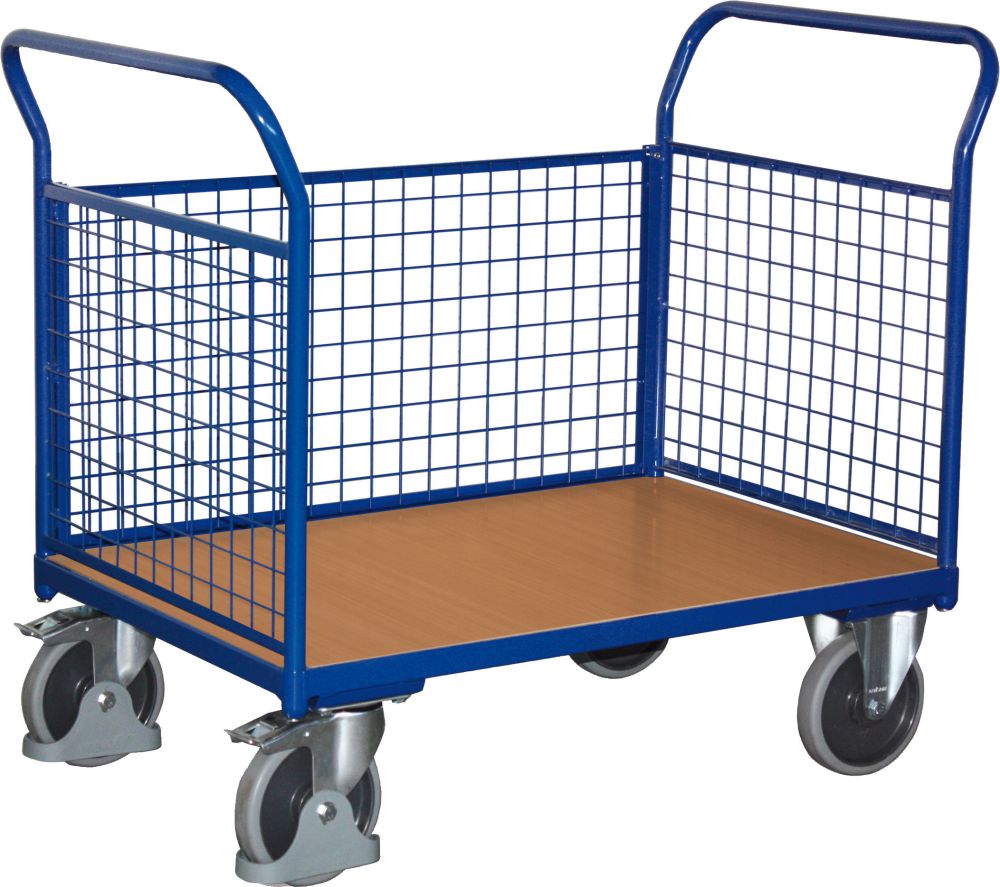 Produktbild Variofit Dreiwandwagen 500 kg 1200x775 mm Draht bild 1