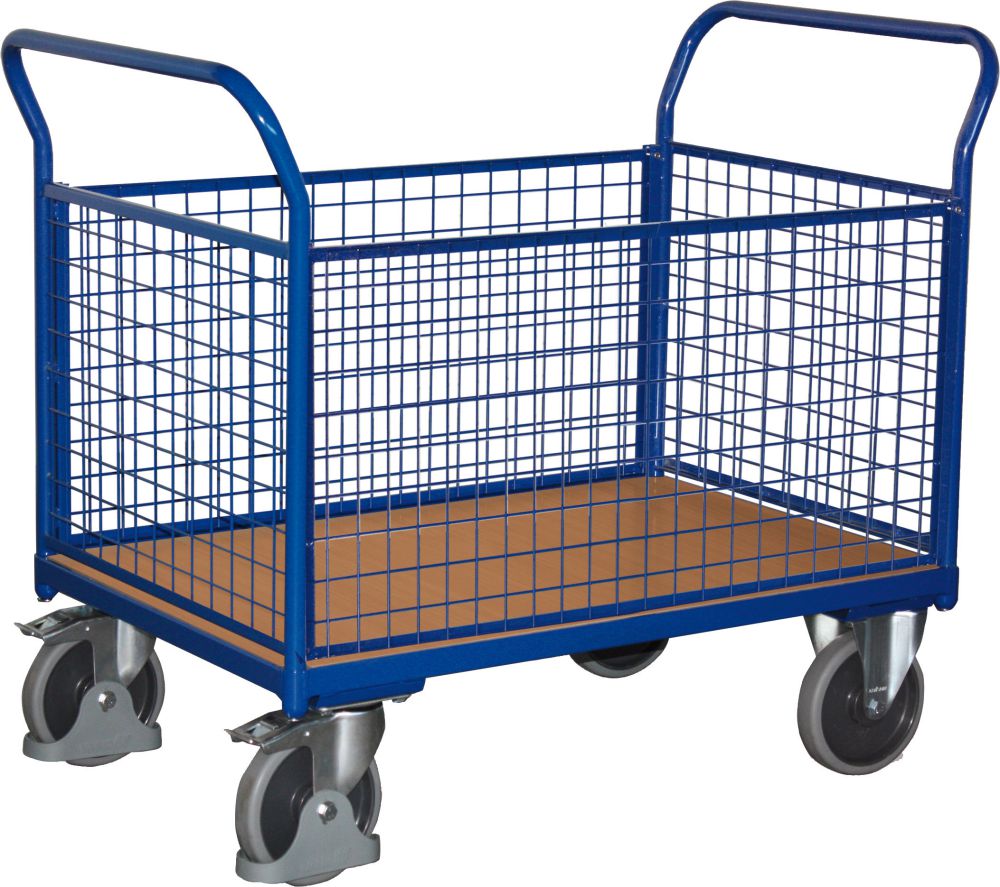 Produktbild Variofit Vierwandwagen 500 kg 1000x550 mm Drahtwände bild 1