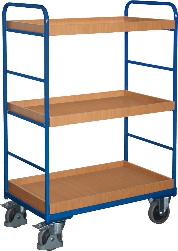 Produktbild Variofit Etagenwagen 250 kg 2 Wand965x555 mm 3 Kästen bild 1