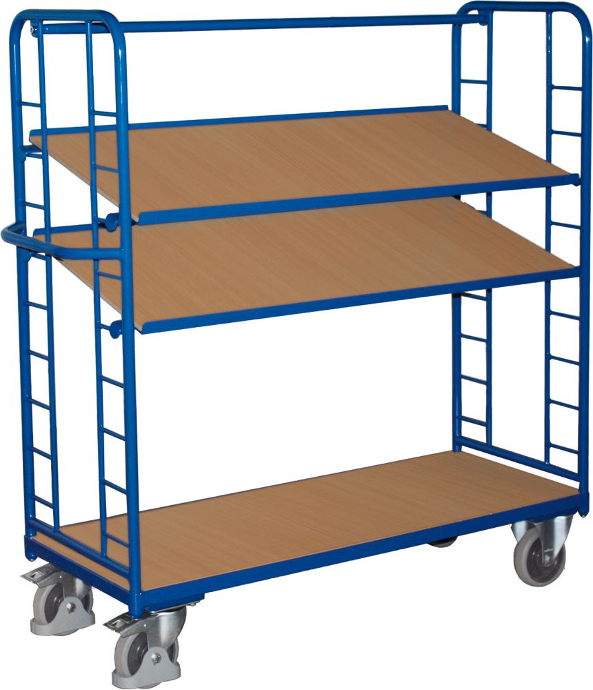 Produktbild Variofit Etagenwagen 250 kg 2 Wand1320x535 mm 3 Böden bild 1