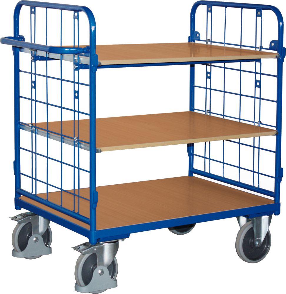 Produktbild Variofit Etagenwagen 500 kg 2 WandLad. 1000x700 mm 4 Böden bild 1