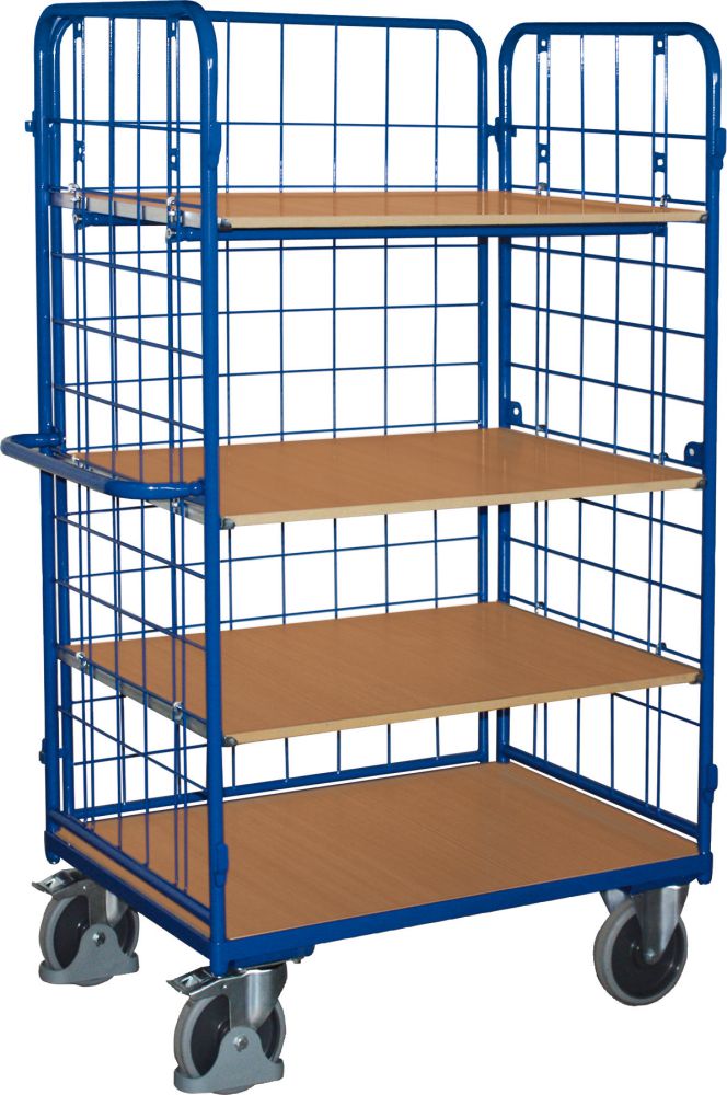 Produktbild Variofit Etagenwagen 500 kg 3 WandLad. 1000x700 mm 4 Böden bild 1