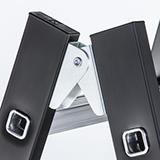 Produktbild ZARGES Schwerlaststehleiter Z600m. 2x5 Sprossen, AH 2,75m bild 3