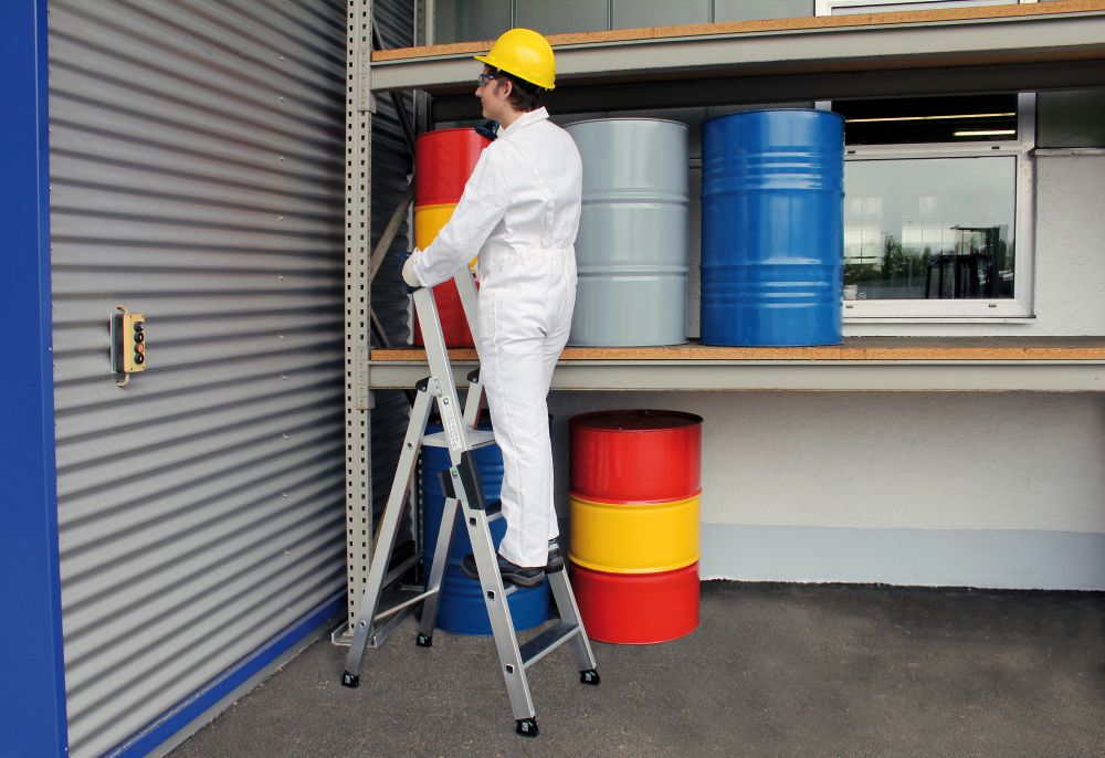 Produktbild Günzburger Alu-Stehleiter 1x4 St. m. clip-step R13