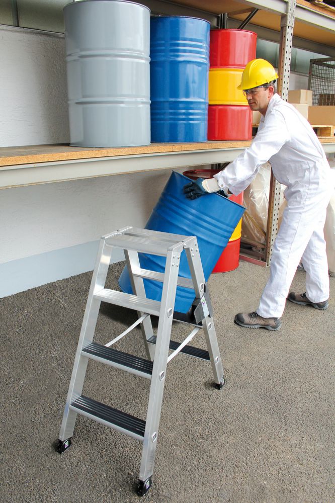 Produktbild Günzburger Alu-Stehleiter 2x4 St. m. clip-step R13