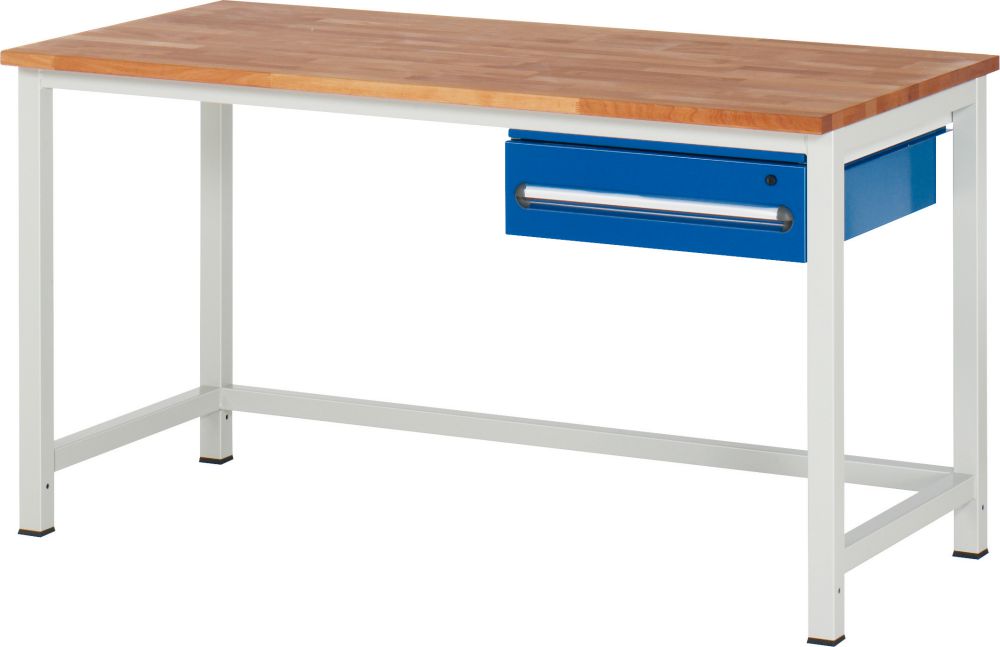 Produktbild RAU Werkbank B1500xT700 m.1 Sbl. 150, gr/bl bild 1