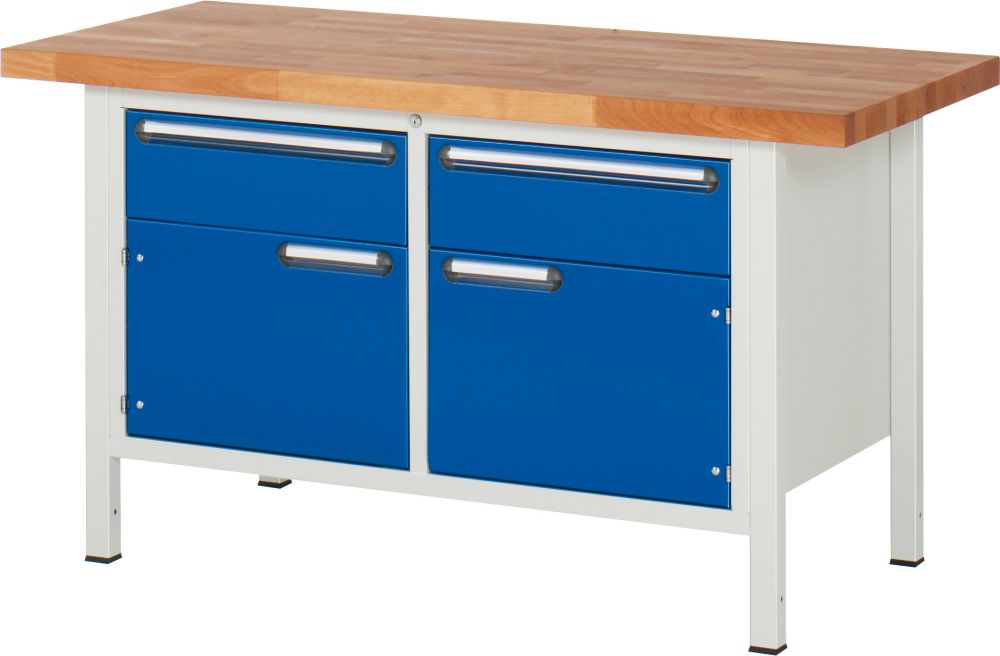 Produktbild RAU Werkbank B1250xT700 m.2 Sbl. 180/2 FT 360, gr