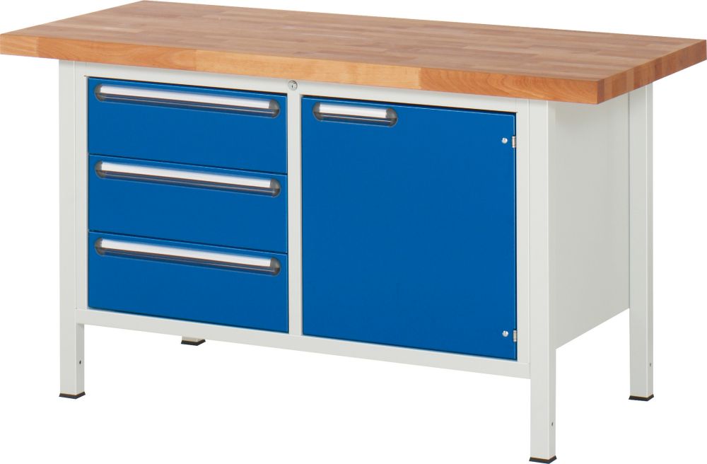 Produktbild RAU Werkbank B1250xT900 m.3 Sbl. 180/1 FT 540, gr