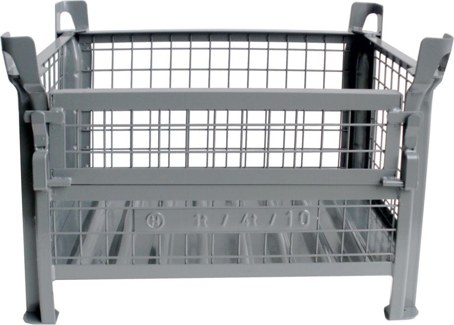 Produktbild Hesonwerk Gitterbehälter 1t, vzk. 800x600x600mm, Klappe