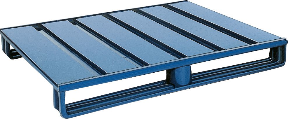 Produktbild Hesonwerk Stahlflachpalette,lack. 2t, 1000x800x125mm bild 1