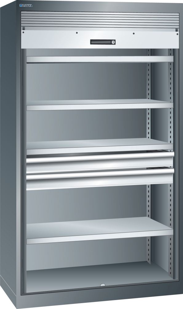 Produktbild LISTA Schwerlastschrank mit Rollladen 1950 x 1100 x 641 mm