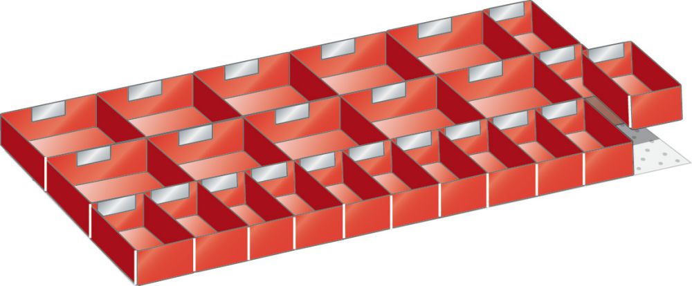 Produktbild LISTA Einsatzkästen 23tlg. 1000mm breit
