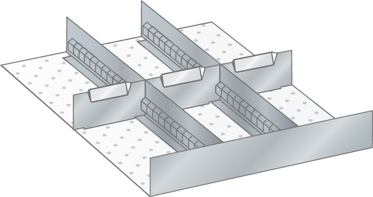Produktbild LISTA Trennwände 6tlg. 500mm breit