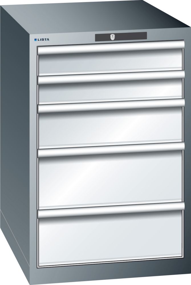 Produktbild LISTA Schubladenschrank 75 700x564x725, 7035 KL bild 1