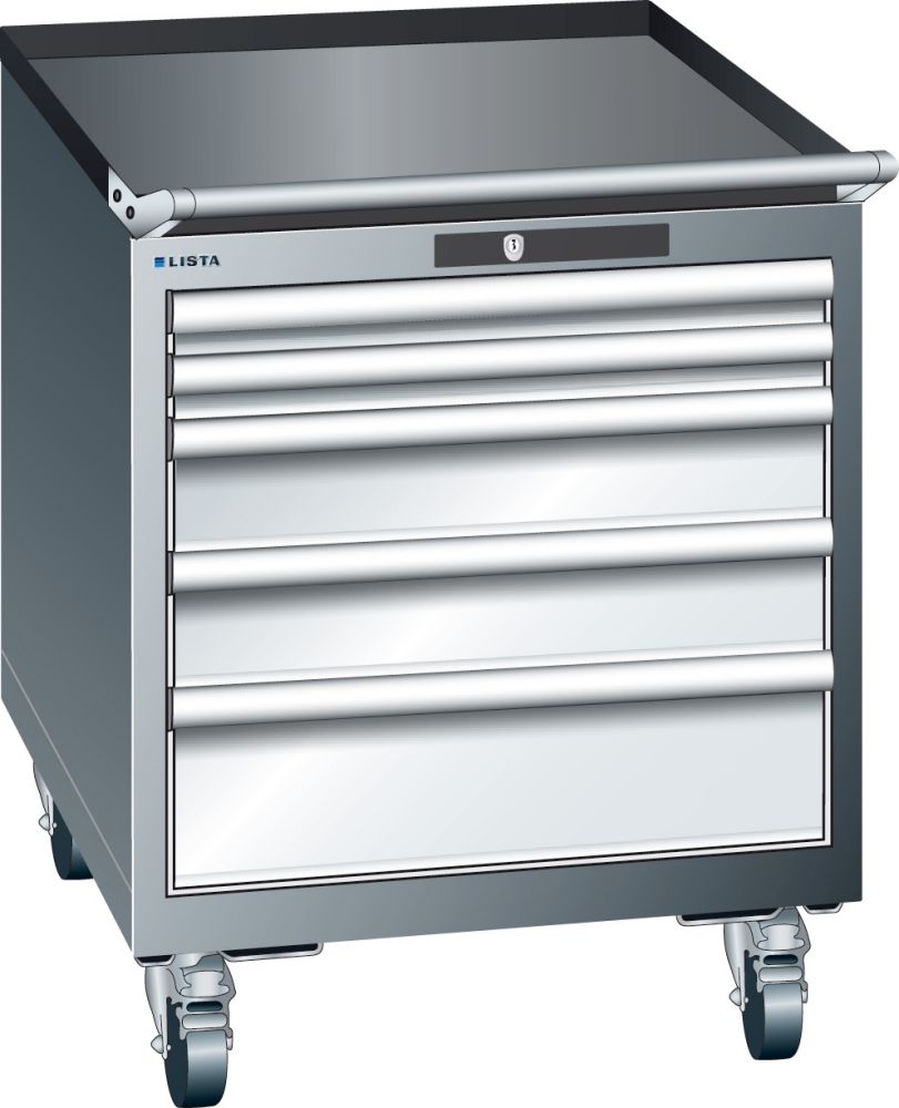 Produktbild LISTA Schubladenschrank Selection 75F 27x36E H723, 5 SL, Key, R5012