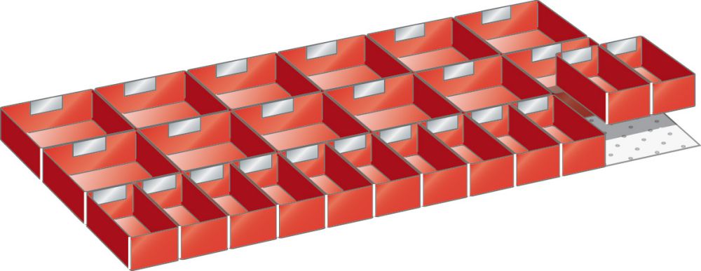 Produktbild LISTA Einsatzkästen FH 75 24 tlg.,54x27E