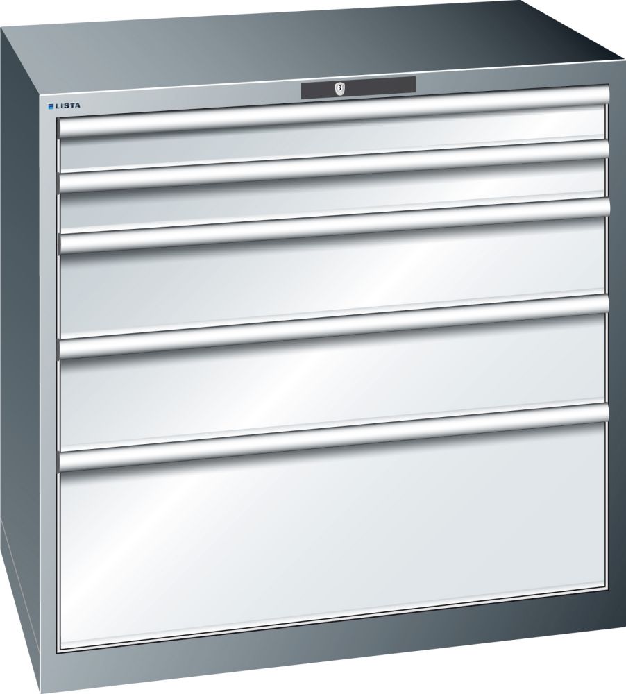 Produktbild LISTA Schubladenschrank lg/l H1000, 5 Schubladen bild 1