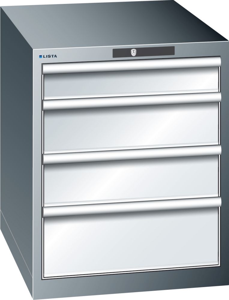 Produktbild LISTA Schubladenschrank 75 grm/H700,4SL100/2x150/200