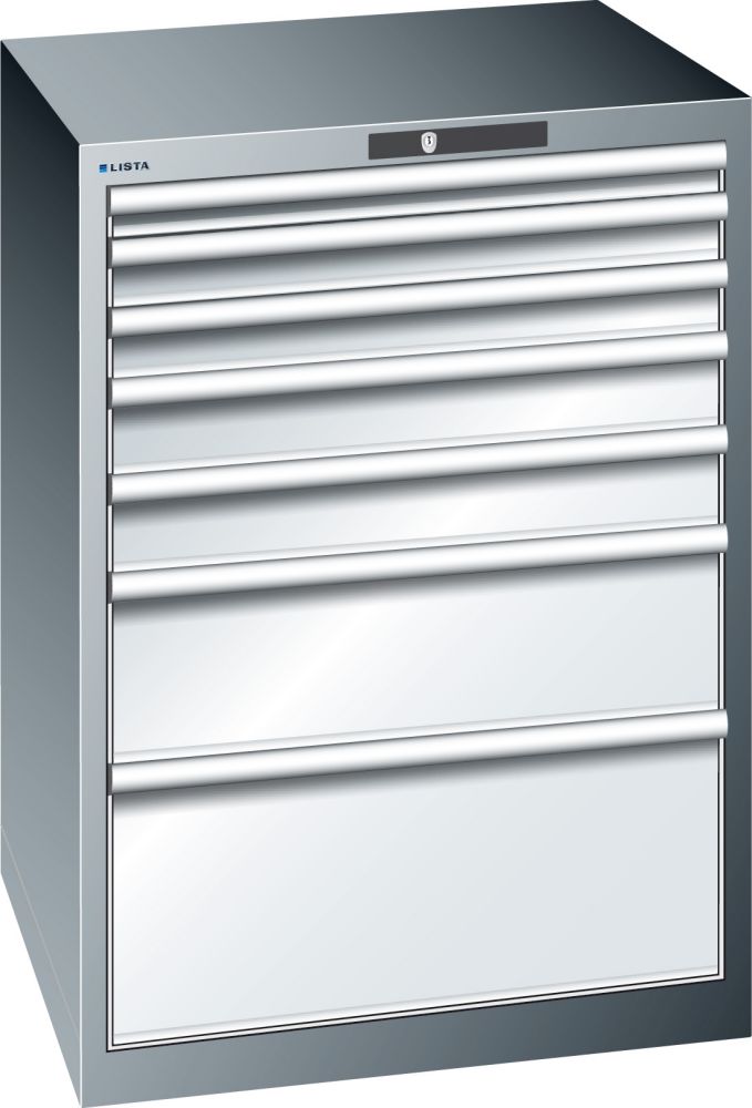 Produktbild LISTA Schubladenschrank gm/lg H1000, 7 Schubladen bild 1