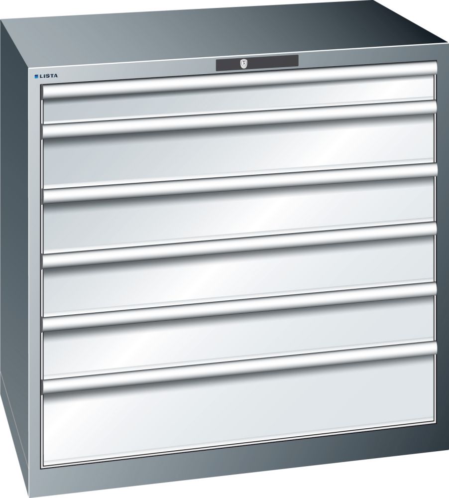 Produktbild LISTA Schubladenschrank blau H1000, 6 Schubladen