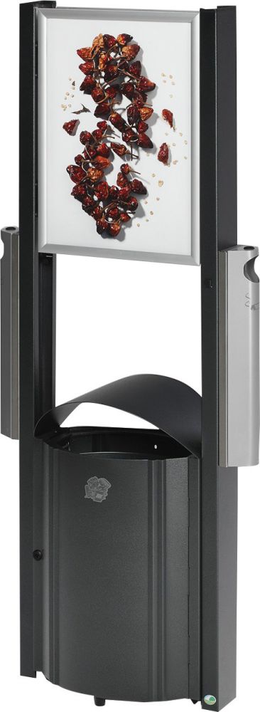 Produktbild Var Abfallsammler antiksilberm.vzk.Inneneinsatz+Werbef