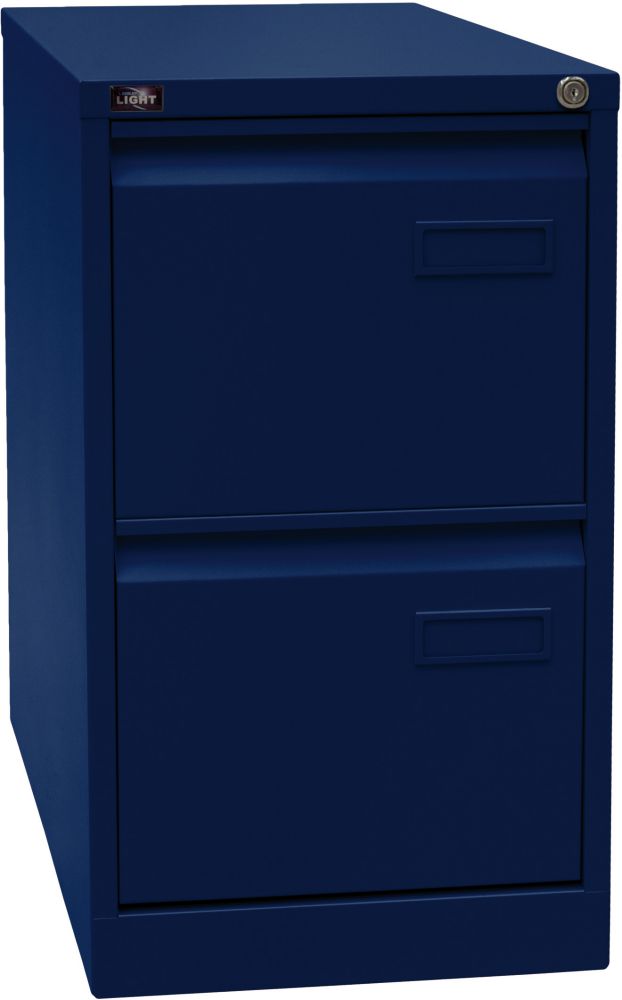 Produktbild Bisley Hängeregistraturschrank 1-bahn, blau 711x413x622mm, 2 Schübe