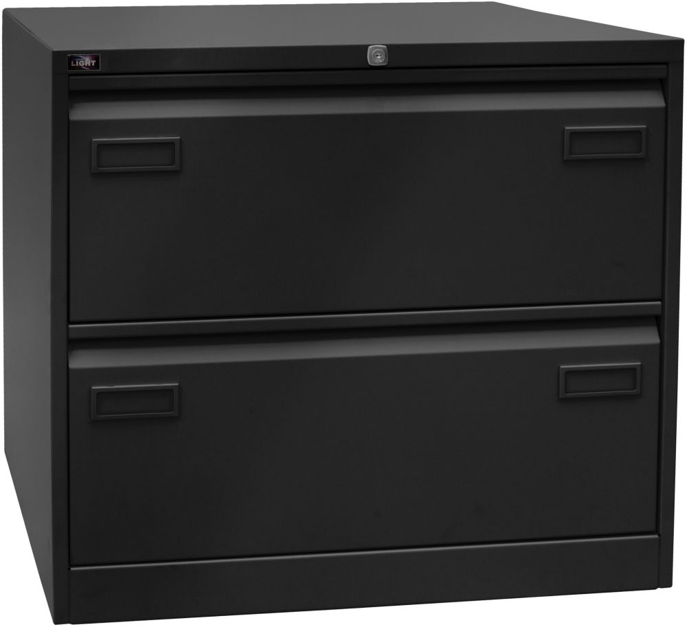 Produktbild Bisley Hängeregistraturschrank 2-bahn, schw. 711x800x622mm, 2 Schübe