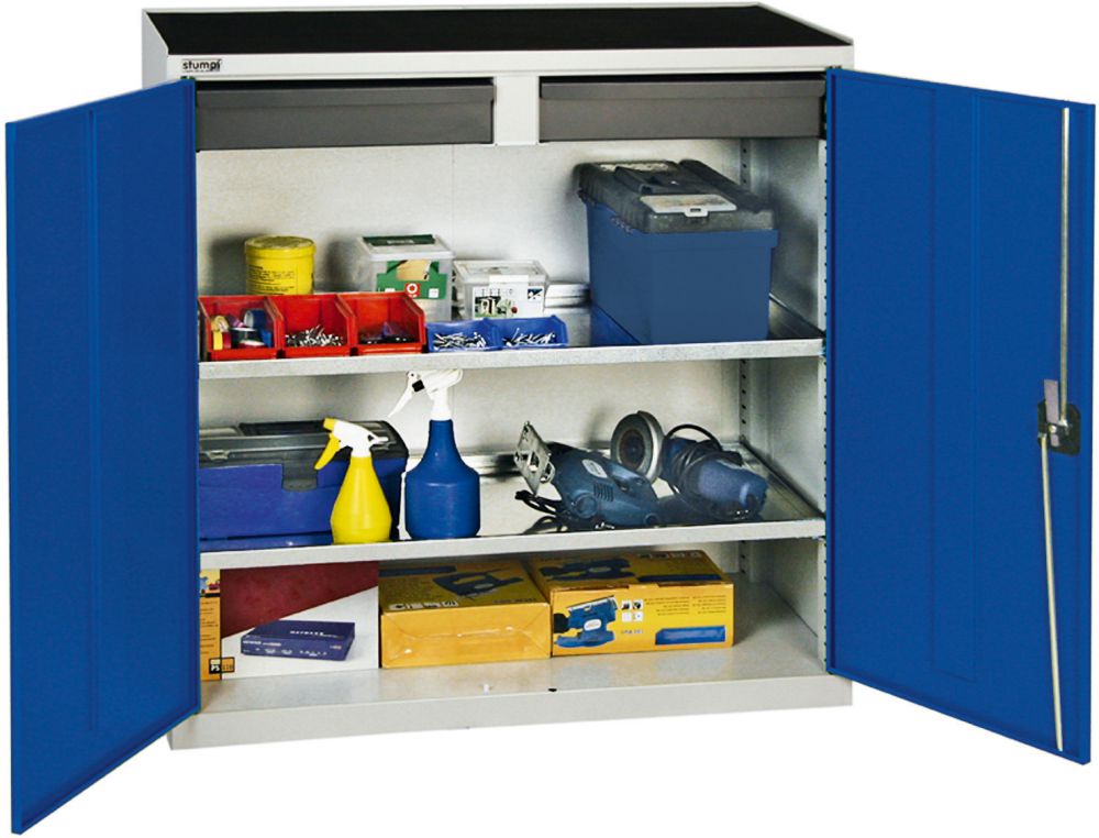 Produktbild Stumpf Werkzeugschrank 2 SL 2FB 1000x1000x500 mm grau