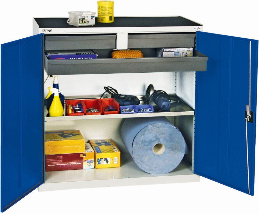 Produktbild Stumpf Werkzeugschrank 3 SL 1WA 1000x1000x500 mm grau