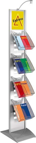 Produktbild Kerkmann Prospektsäule Tec-Art ohne Fächer silber bild 2