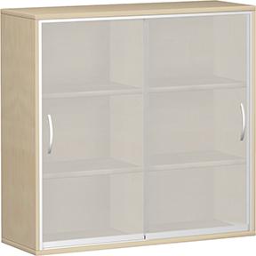 Produktbild Geramöbel Schiebetürenschrank PRO Ahorn 1152x1200x425, m.Glastüren