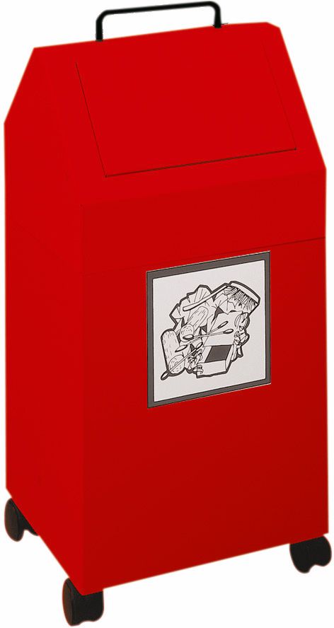 Produktbild Stumpf Wertstoffsammler 45 l mobil rot