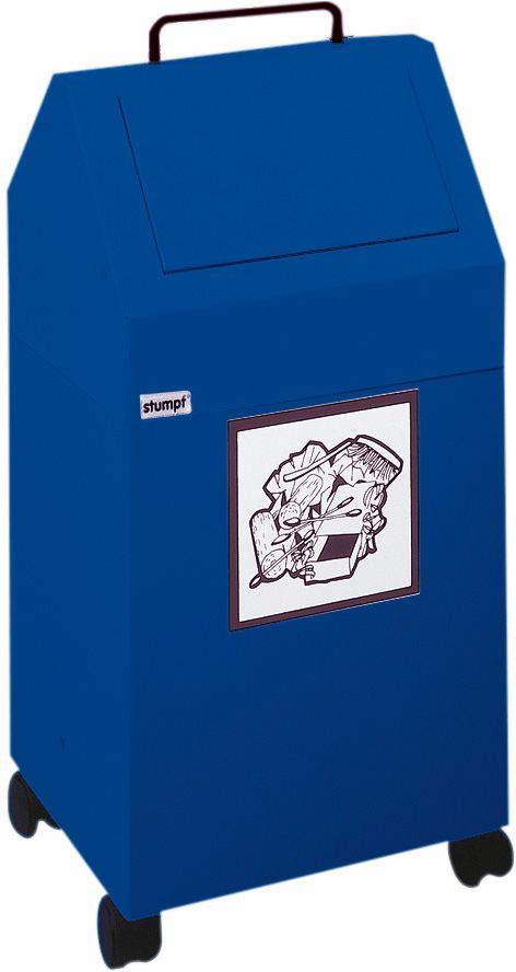 Produktbild Stumpf Wertstoffsammler 45l fahrbar, blau