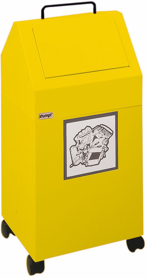 Produktbild Stumpf Wertstoffsammler 45 l mobil gelb