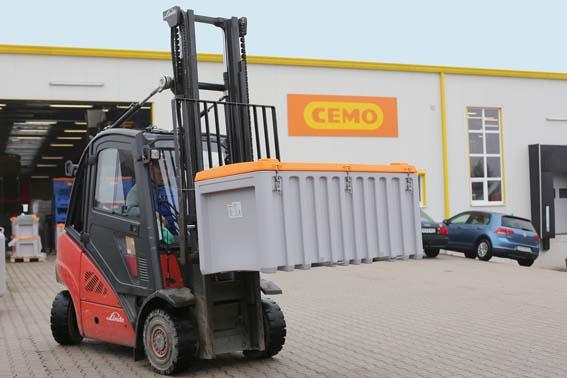 Produktbild CEMO CEMbox 150 grau/orange 150 Ltr. bild 3