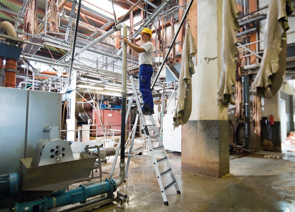 Produktbild Günzburger Alu-Stehleiter 1x7 St. m. clip-step R13