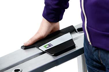 Produktbild Günzburger Stufen-Stehleiter GFK 2x12 Alu-Stufen bild 6