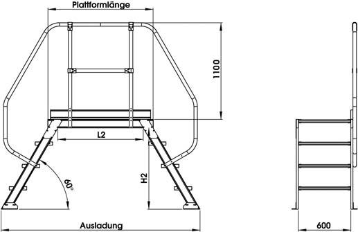 Produktbild Günzburger Überstieg 5 Stufen B 600 mm bild 3