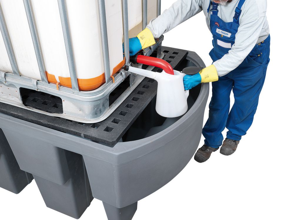 Produktbild Asecos IBC-Station PE 1280x1910x860mm, PE-Stellf