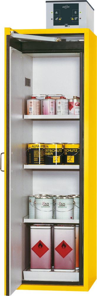 Produktbild asecos Gefahrstoffschrank S-Clas90B600mm, 3FB, LB+BAW, R1004